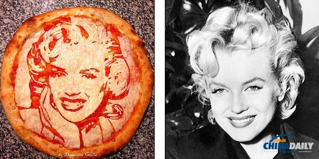 夢露、蕾哈娜、李小龍 名人臉譜披薩美味又動(dòng)人