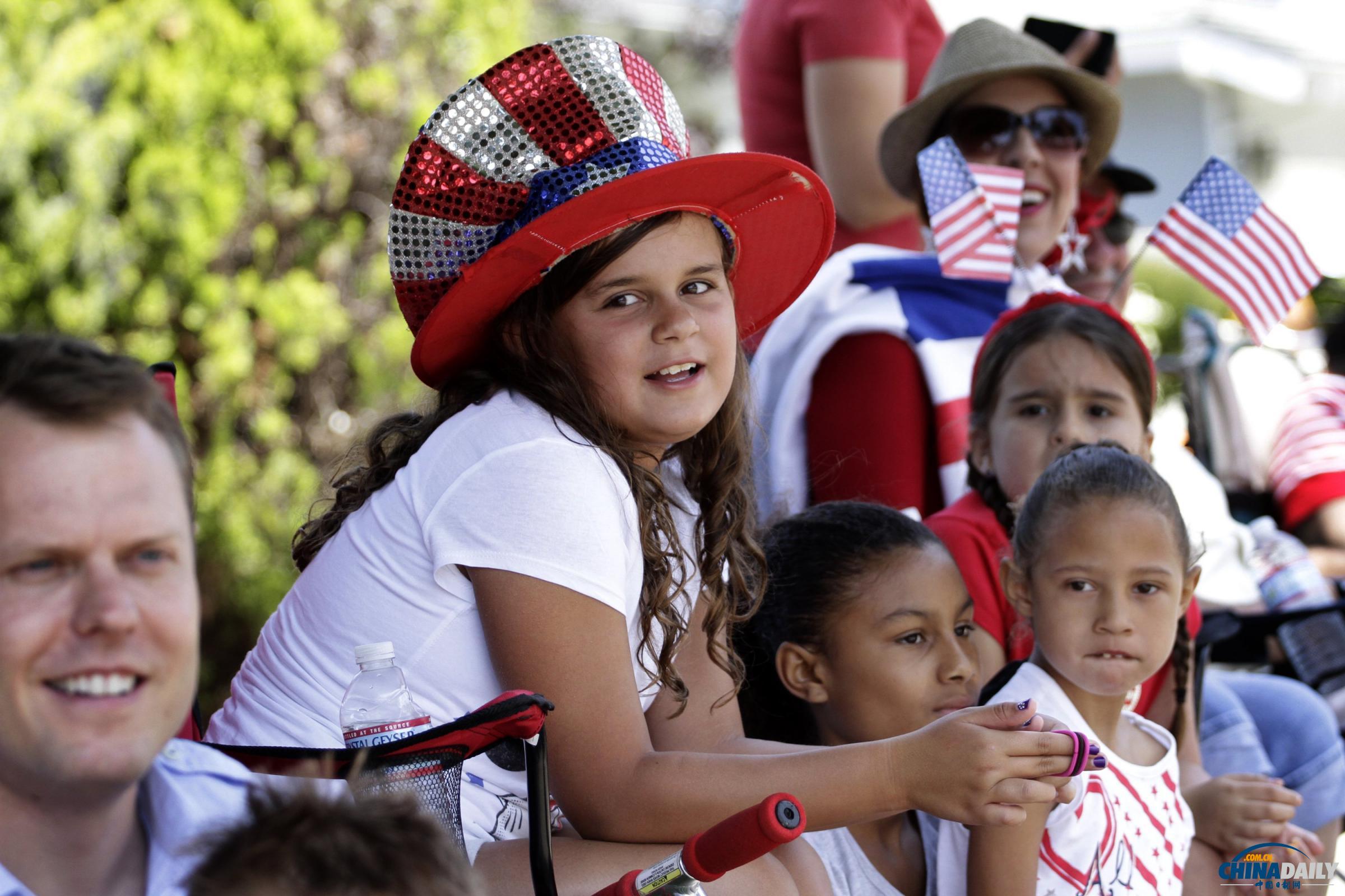 游行狂歡煙花！美國各地國慶活動(dòng)集錦（組圖）