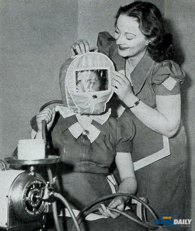 加熱美膚帽、冰凍祛斑機 圖說上世紀“恐怖”美容法