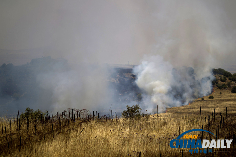三枚敘利亞迫擊炮落入以占戈蘭高地（高清組圖）