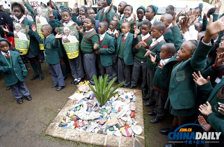 組圖：曼德拉迎來95歲生日 南非民眾以各種形式祝賀