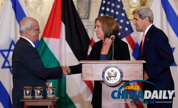巴以和談停滯3年在美重啟 望9個月達成最終地位協議