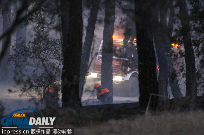 西班牙森林大火蔓延兩天 火勢失控（高清組圖）