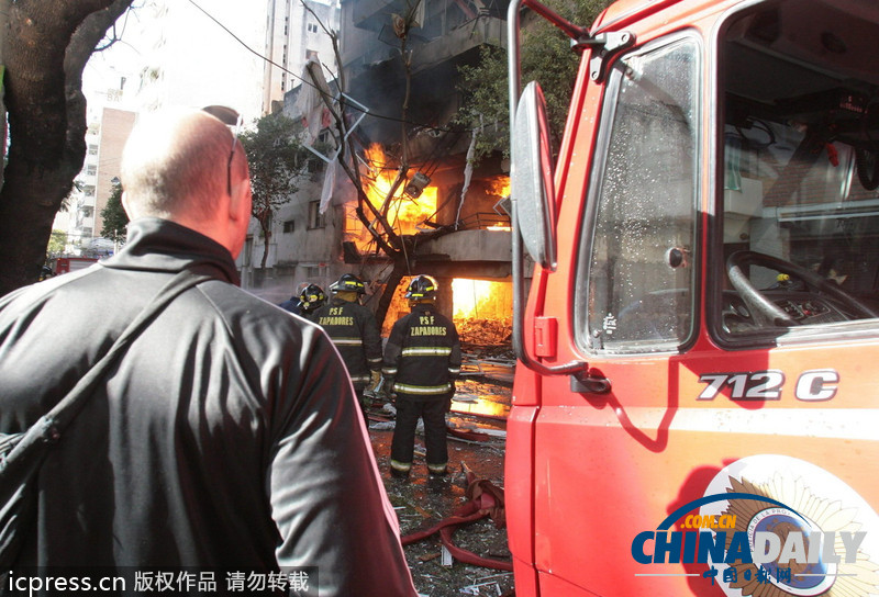 阿根廷居民樓發生強烈爆炸 已致8死60余傷（圖）