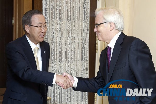 潘基文與俄外長拉夫羅夫會晤 商討敘利亞問題