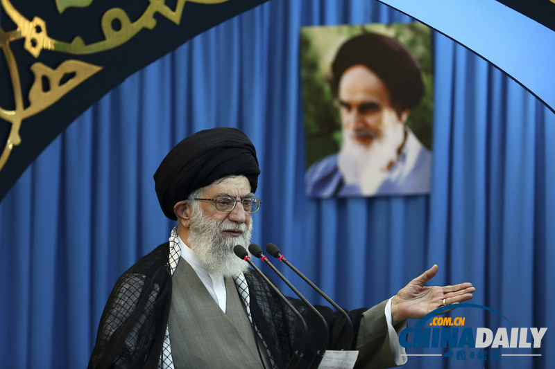 伊朗最高領袖哈梅內伊主持開齋節盛大聚禮（圖）
