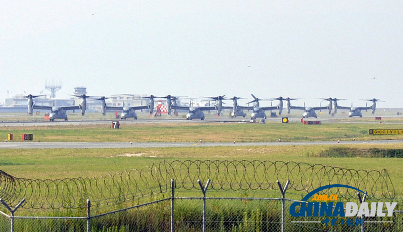 美軍“魚鷹”運輸機飛往沖繩基地（高清組圖）