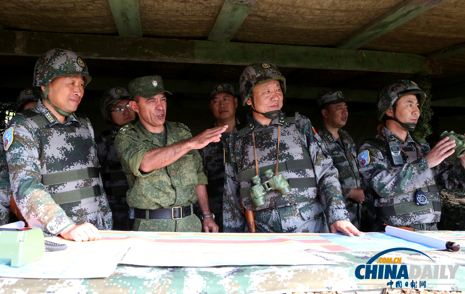 “和平使命―2013”中俄聯(lián)合反恐軍事演習實兵演習舉行