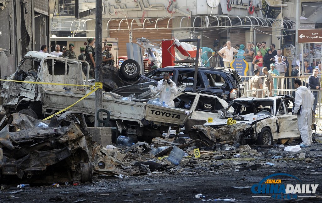 黎巴嫩政府調查爆炸現場 死傷300多人（高清組圖）