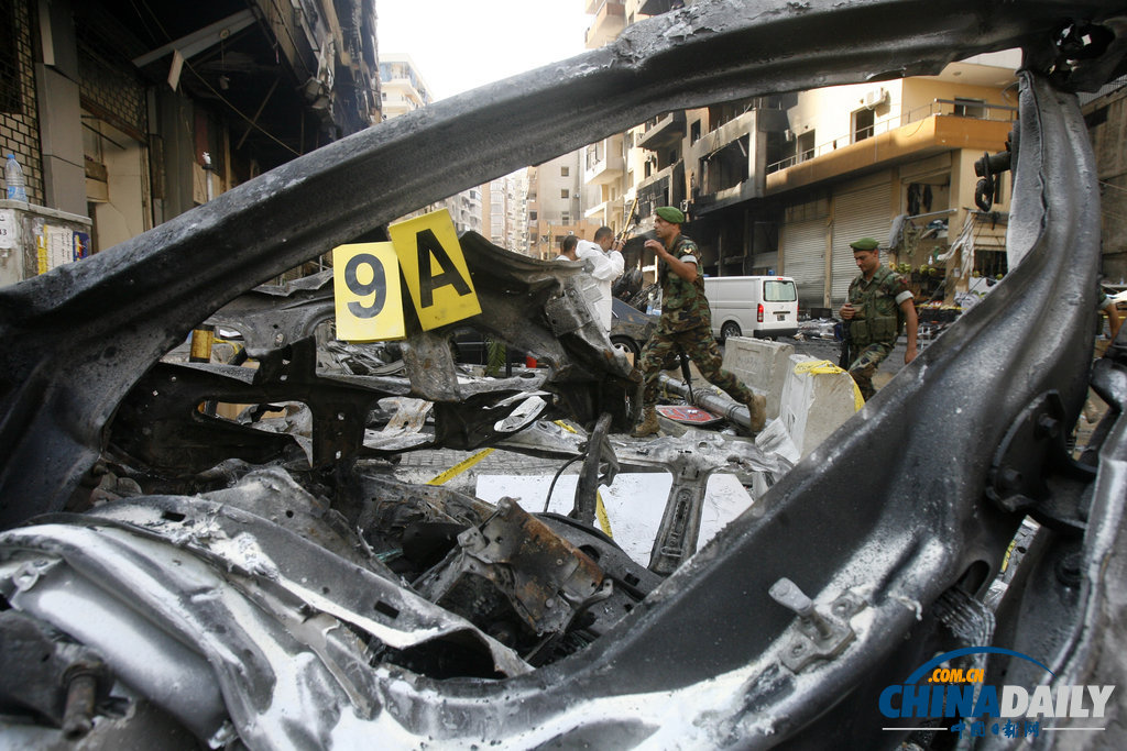黎巴嫩政府調查爆炸現場 死傷300多人（高清組圖）