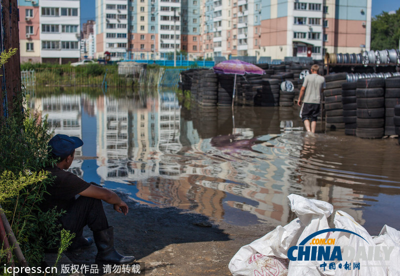 俄羅斯阿穆爾河水位上漲 城市進入緊急狀態（高清組圖）