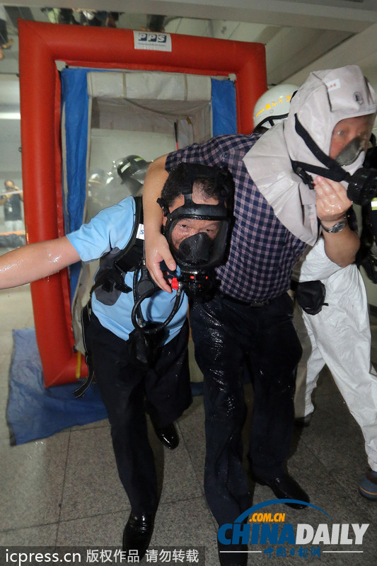 韓美舉行“乙支”軍演 首爾車站進(jìn)行反恐演習(xí)（組圖）