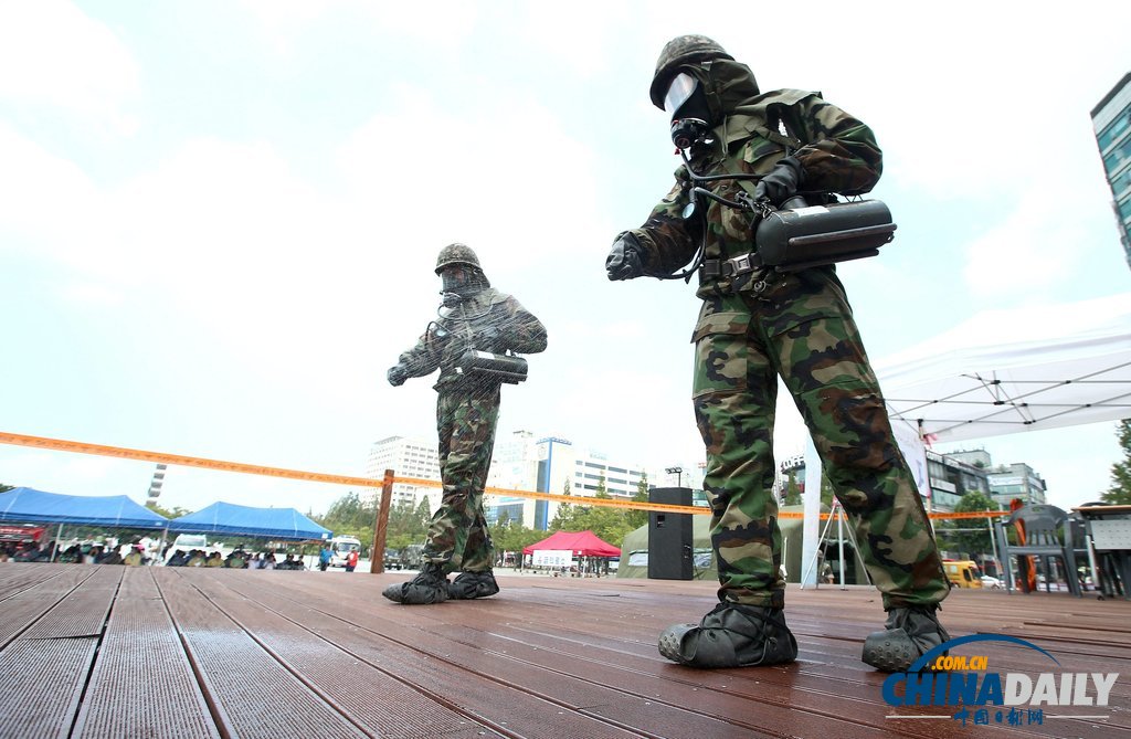 韓美8萬官兵參加“乙支自由衛士”聯合軍演（組圖）