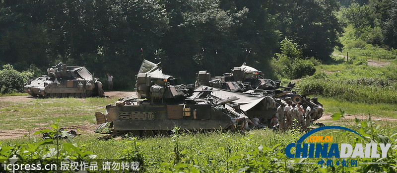 韓美8萬官兵參加“乙支自由衛士”聯合軍演（組圖）