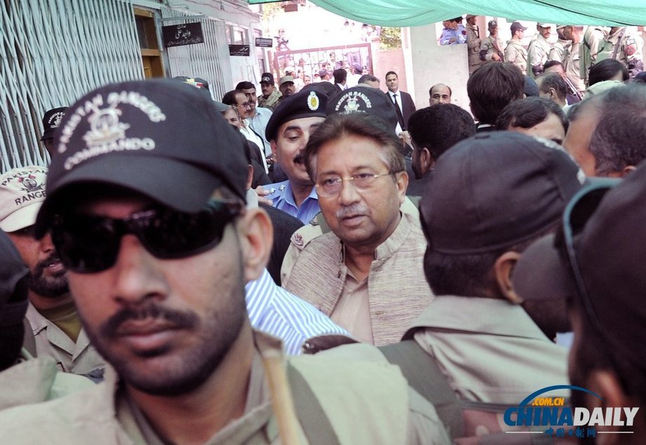 穆沙拉夫被控謀殺今日出庭受審 大批軍警護送（高清組圖）