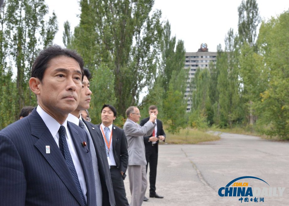 日本外相訪問切爾諾貝利核電站 就核事故取經（高清組圖）