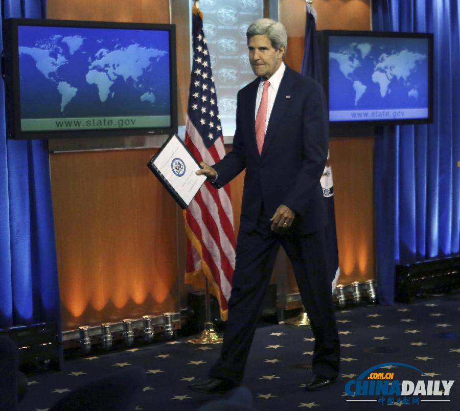 美國國務卿稱絕不能讓化學武器使用者逍遙法外