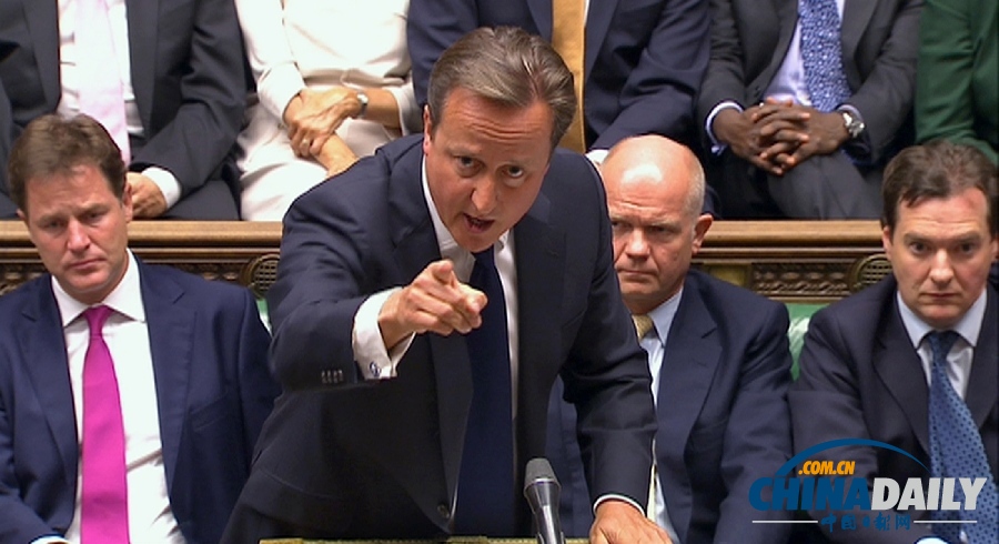 英國(guó)首相卡梅倫不敵議會(huì)反對(duì) 暫時(shí)擱置干預(yù)提議