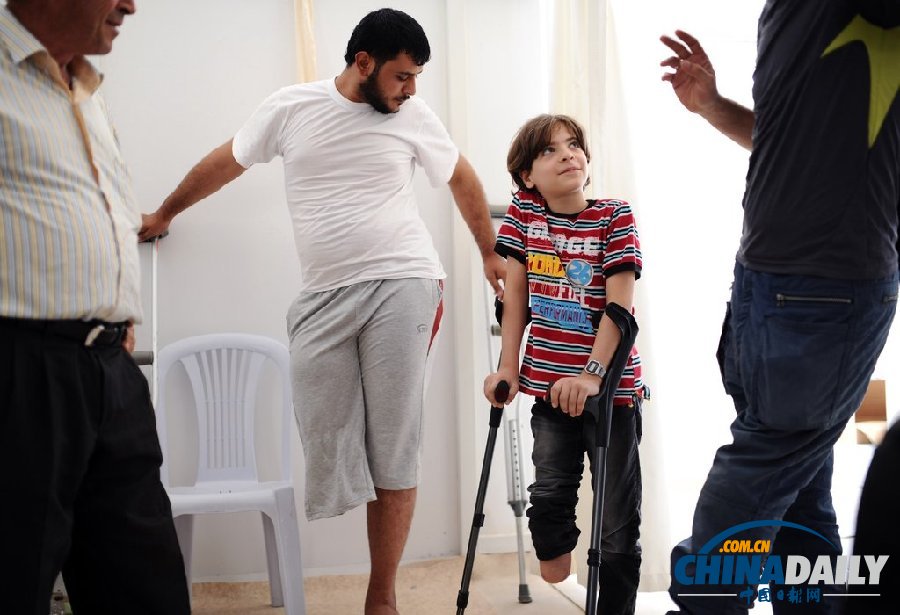 敘利亞內戰致殘人員在土耳其醫院接受康復治療（圖）