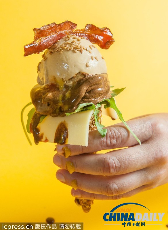 英國(guó)推出冰淇淋風(fēng)味漢堡 跨界混搭無(wú)與倫比（圖）