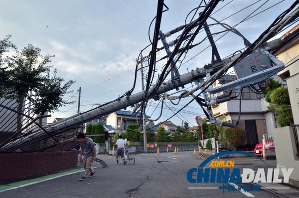 日本東部遭龍卷風襲擊 造成27人受傷(組圖)