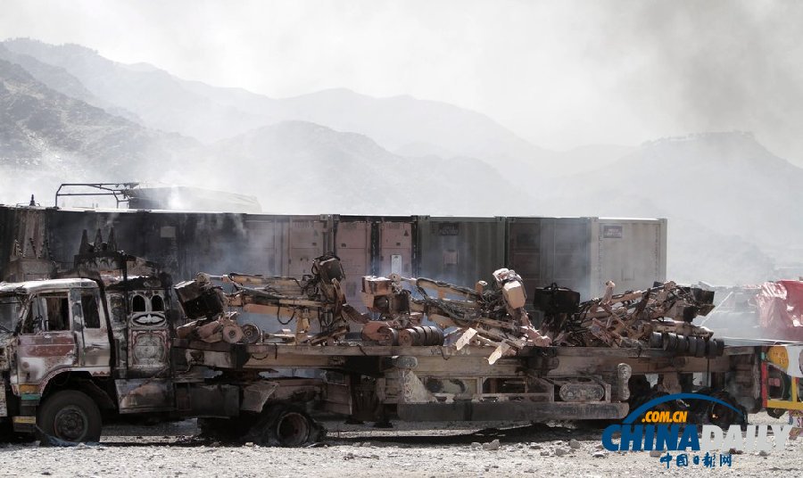阿富汗塔利班襲擊美軍后勤基地 30多輛軍車被毀