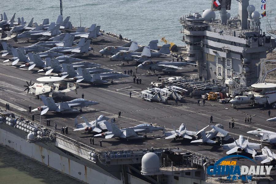 美國“尼米茲”號航母紅海待命 或參與對敘軍事行動