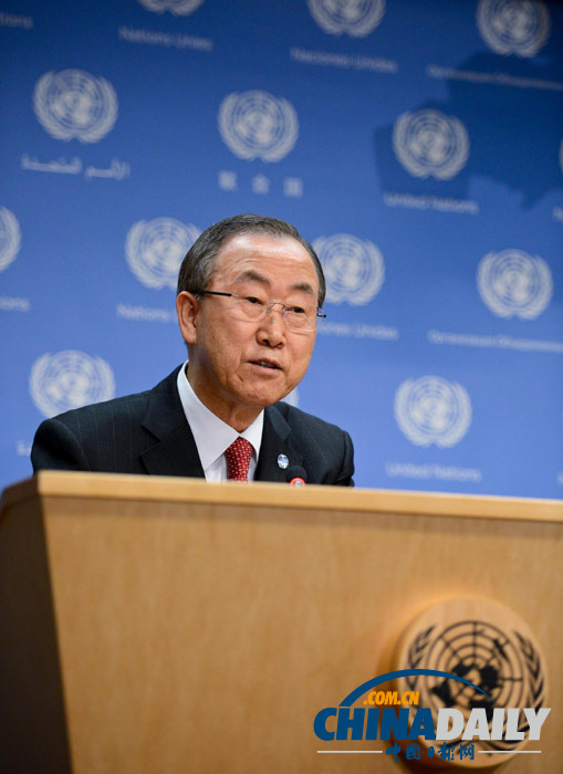 潘基文說對敘軍事行動須安理會授權 美國會開聽證會（組圖）