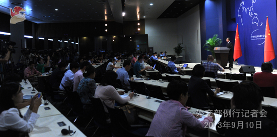 外交部對俄羅斯關于敘化武問題的提議等表態