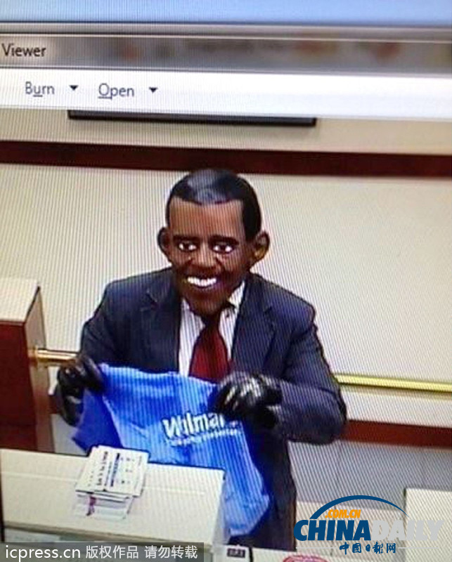 奧巴馬搶銀行？原來只是劫匪的“易容術”（組圖）