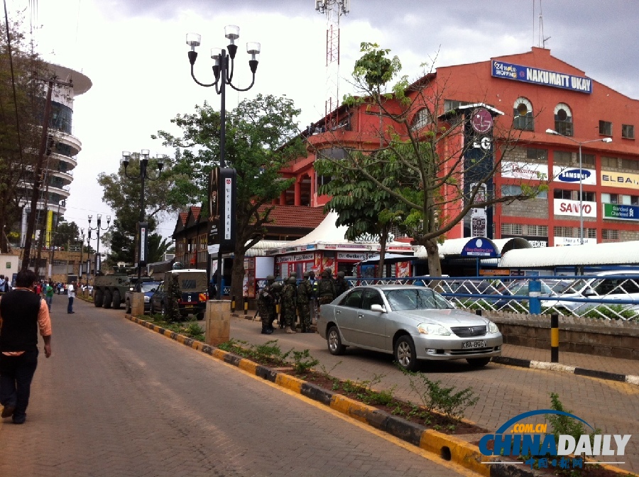 肯尼亞首都商場交火事件已致39死 同基地組織相關(guān)