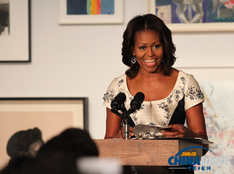 美國第一夫人會見各國政要夫人女友