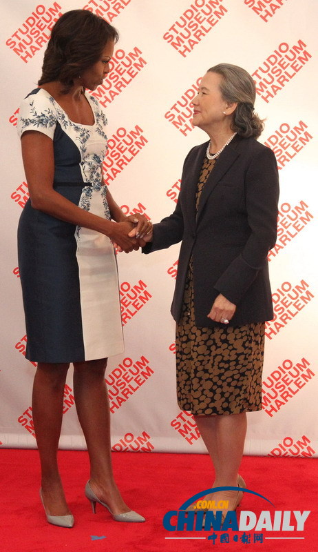 美國第一夫人會見各國政要夫人女友