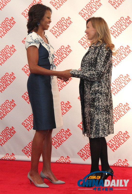 美國第一夫人會見各國政要夫人女友