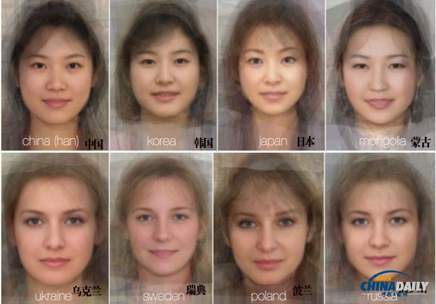 各國女性平均長相啥樣？格拉斯哥大學告訴你答案