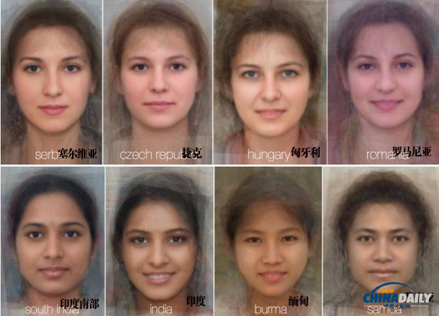各國女性平均長相啥樣？格拉斯哥大學告訴你答案