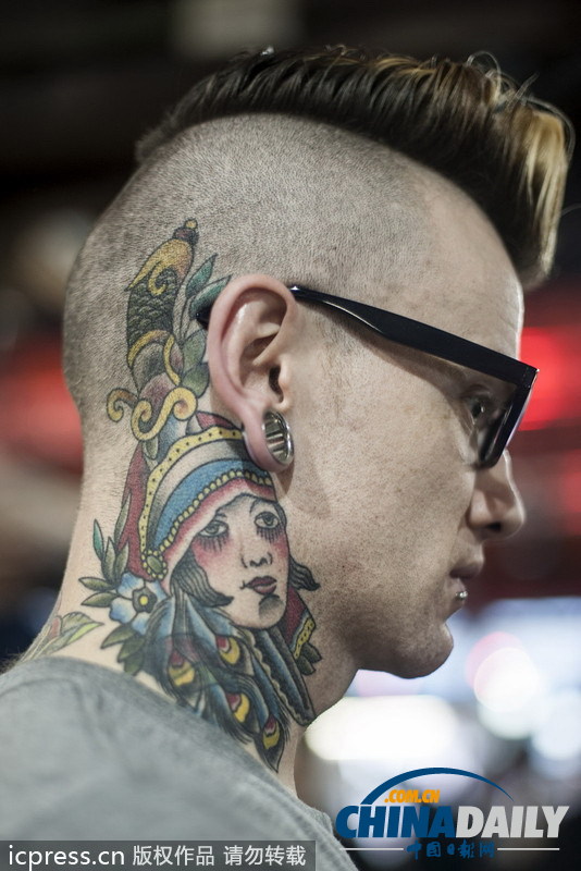 英國舉辦國際紋身大會 另類藝術(shù)令人瞠目