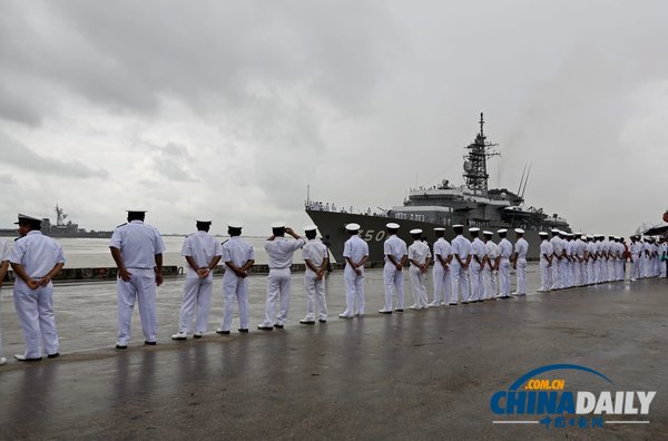 日本鹿島號(hào)訓(xùn)練艦訪問(wèn)緬甸 二戰(zhàn)之后尚屬首次（圖）