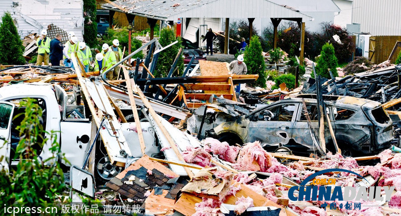 美國(guó)西弗吉尼亞一民居爆炸 致1人死亡（組圖）