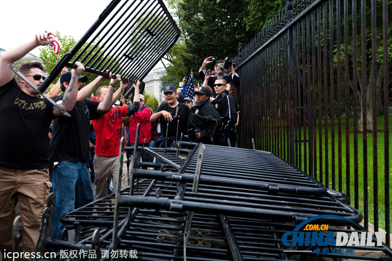 美國“百萬老兵大游行”抗議政府關門 佩林到場慰問（組圖）