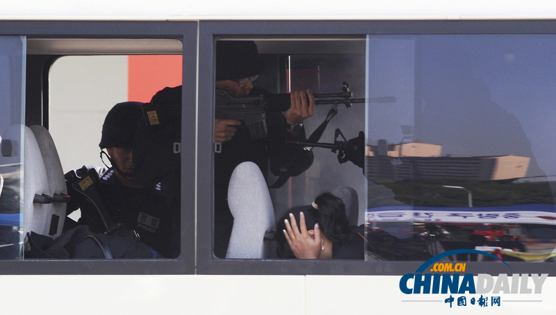 韓國舉行大型聯合反恐演習 逾500人參加