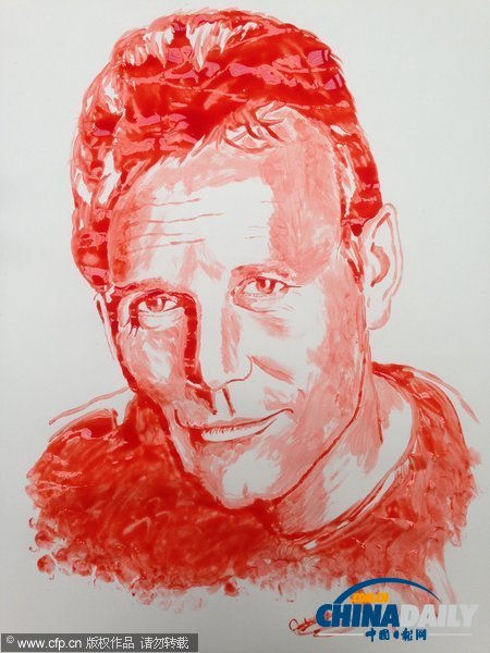 英國(guó)23歲藝術(shù)家用化妝品打造明星畫(huà)像 惟妙惟肖（組圖）