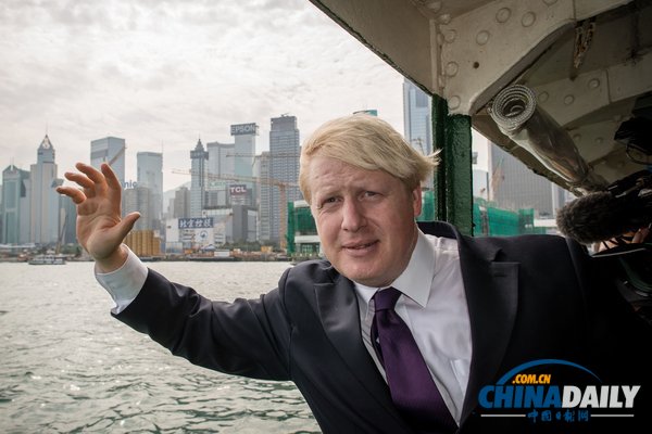 倫敦市長訪問香港 體驗大巴客輪興致濃(組圖)