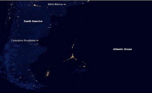 NASA太空衛星圖上的神秘光點系漁船