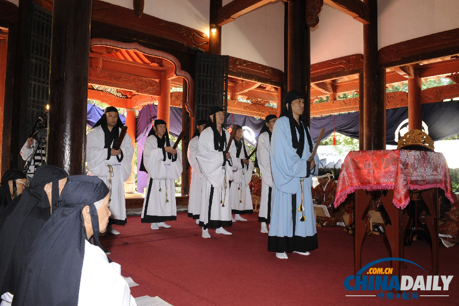 日本佐賀縣舉行秋季祭孔典禮（組圖）