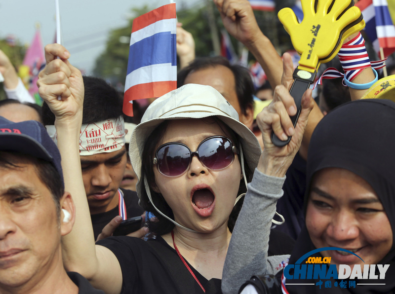 泰國民眾持續示威抗議大赦法案（組圖）