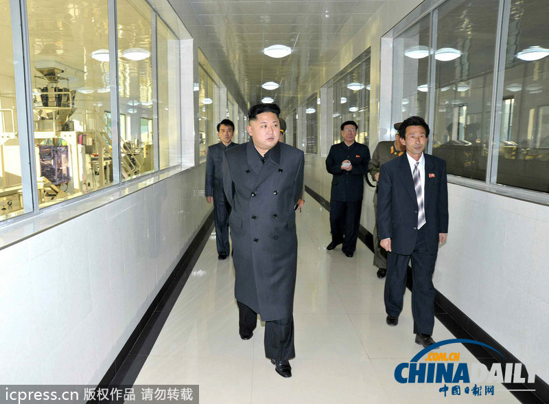 金正恩視察食品加工廠 對日常工作進(jìn)行現(xiàn)場指導(dǎo)
