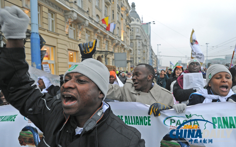 聯合國氣候大會召開 波蘭環保人士抗議全球變暖