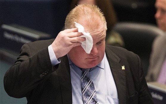 多倫多吸毒市長(zhǎng)丑態(tài)百出 將市議員比作薩達(dá)姆