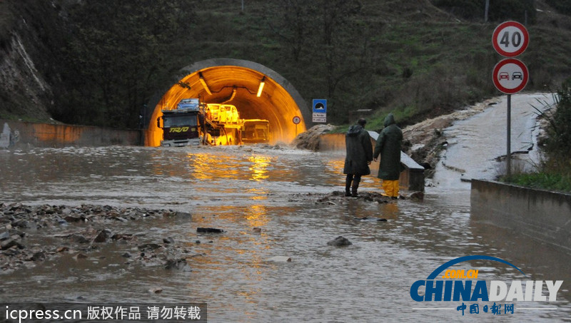 意大利撒丁島爆發洪水 已致9人死亡